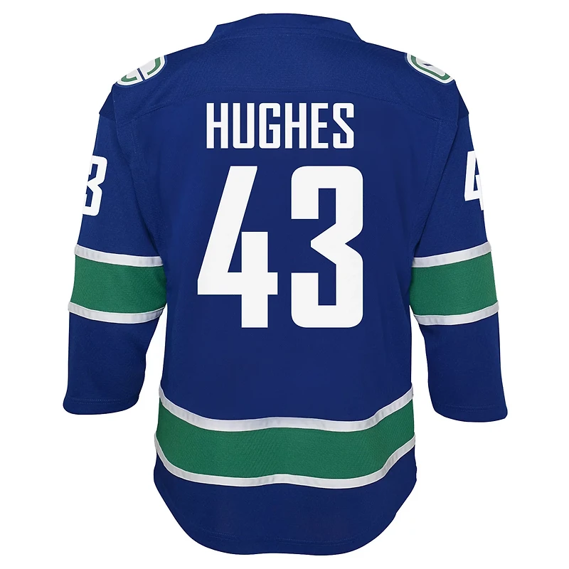 Youth Quinn Hughes Vancouver Canucks Alternate Replica Player Jersey