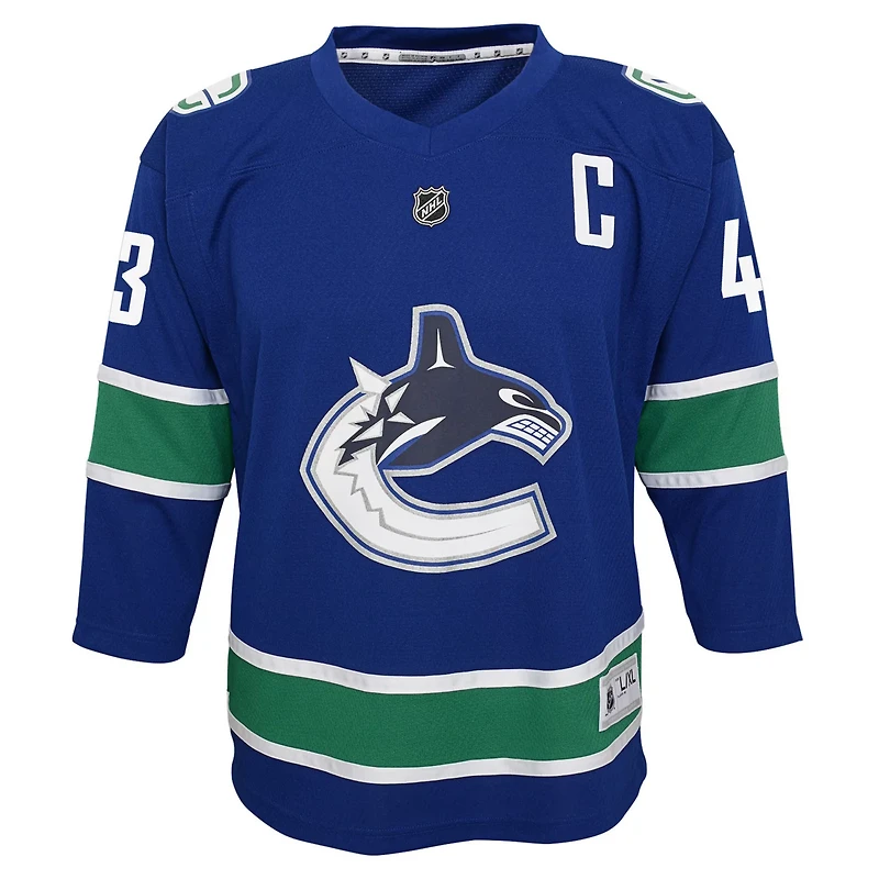 Youth Quinn Hughes Vancouver Canucks Alternate Replica Player Jersey