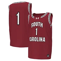 Youth Under Armour 1 South Carolina Gamecocks Replica Basketball Jersey