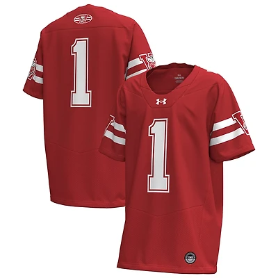 Youth Under Armour 1 Wisconsin Badgers 1980 Throwback Home Replica Game Jersey