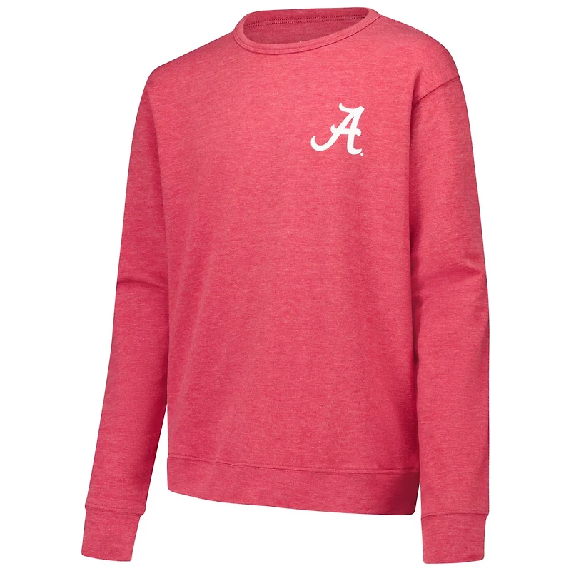 Youth Wes  Willy Alabama Tide Tri-Blend Go Wild Pullover Sweatshirt