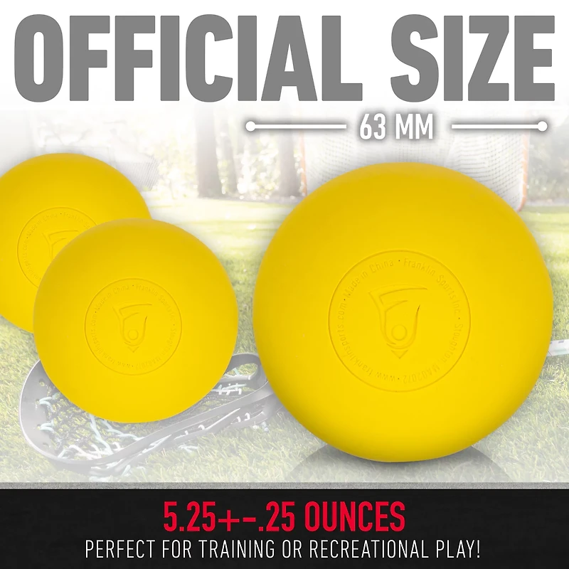 Franklin Lacrosse Balls 3-Pack