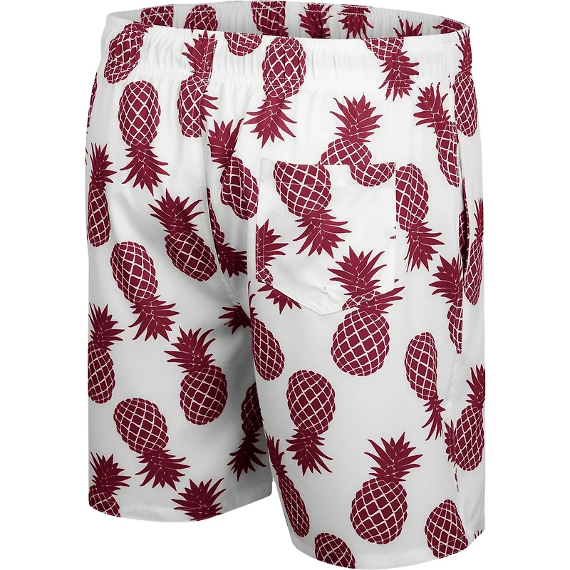 Colosseum /Maroon Mississippi State Bulldogs Pineapple Swim Shorts
