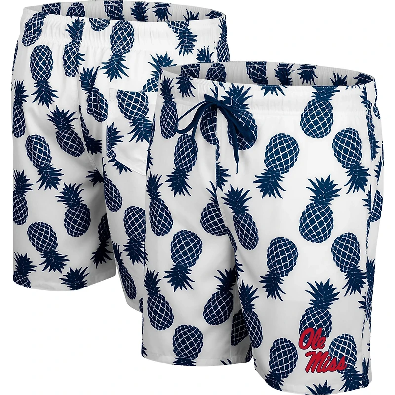 Colosseum /Navy Ole Miss Rebels Pineapple Swim Shorts