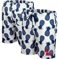 Colosseum /Navy Ole Miss Rebels Pineapple Swim Shorts