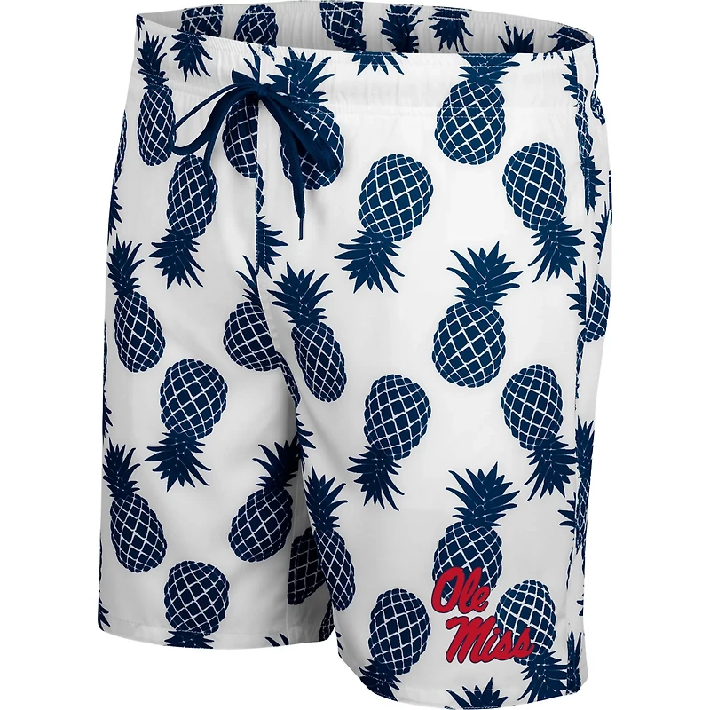 Colosseum /Navy Ole Miss Rebels Pineapple Swim Shorts