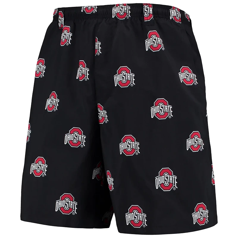 Columbia Ohio State Buckeyes PFG Backcast II 8" Omni-Shade Hybrid Shorts