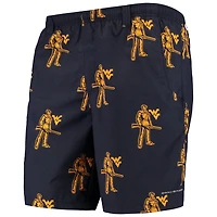 Columbia West Virginia Mountaineers PFG Backcast II 8" Omni-Shade Team Hybrid Shorts