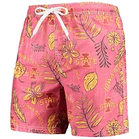 Wes  Willy Iowa State Cyclones Vintage Floral Swim Trunks