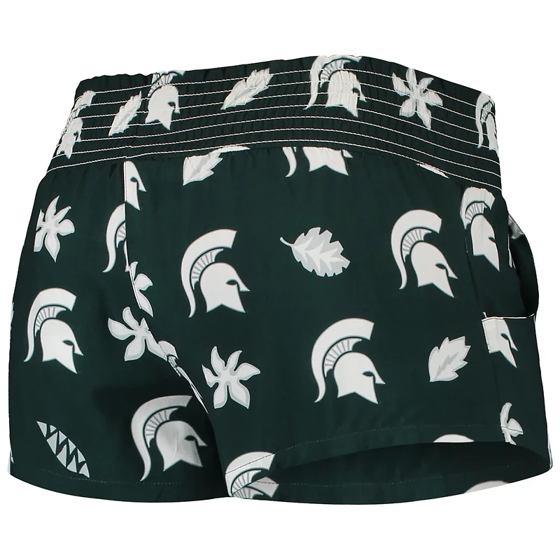 Wes  Willy Michigan State Spartans Beach Shorts