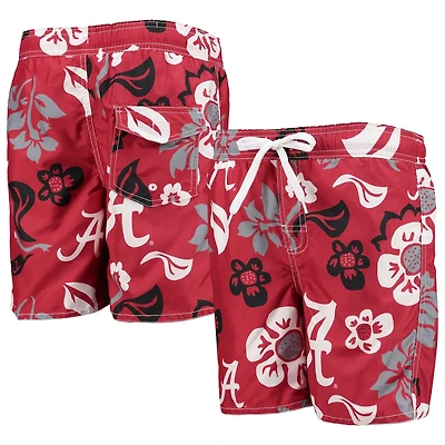 Wes & Willy Youth Alabama Tide Floral Volley Swim Trunks