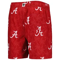 Wes and Willy Youth Alabama Tide Palm Tree Swim Shorts