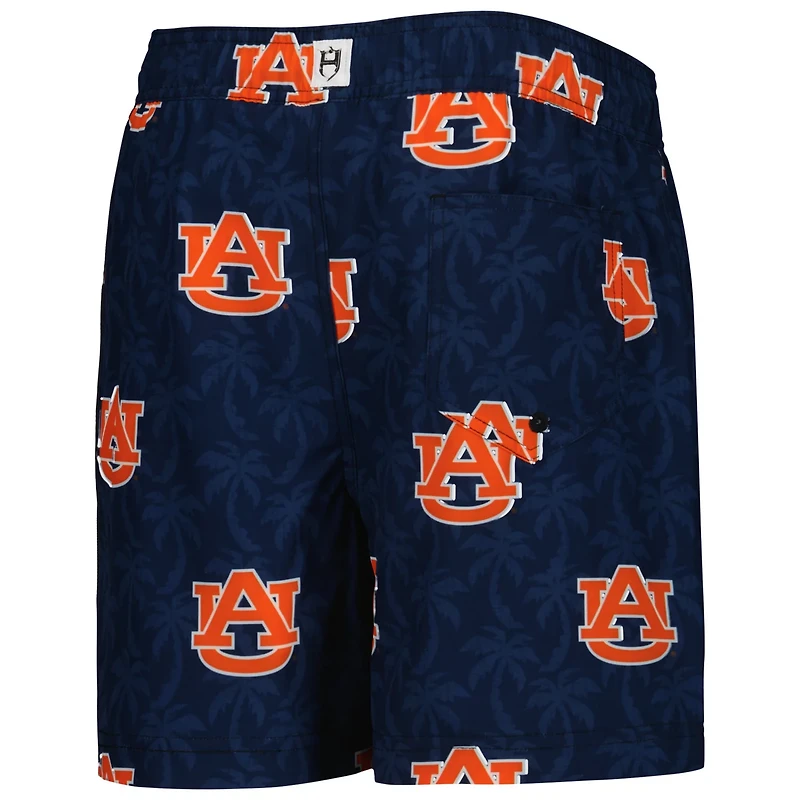 Youth Wes Willy Auburn Tigers Palm Tree Swim Shorts