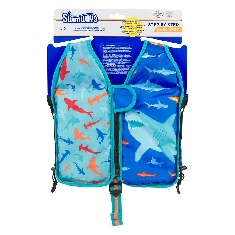 SwimWays L2S Shark Swim Vest