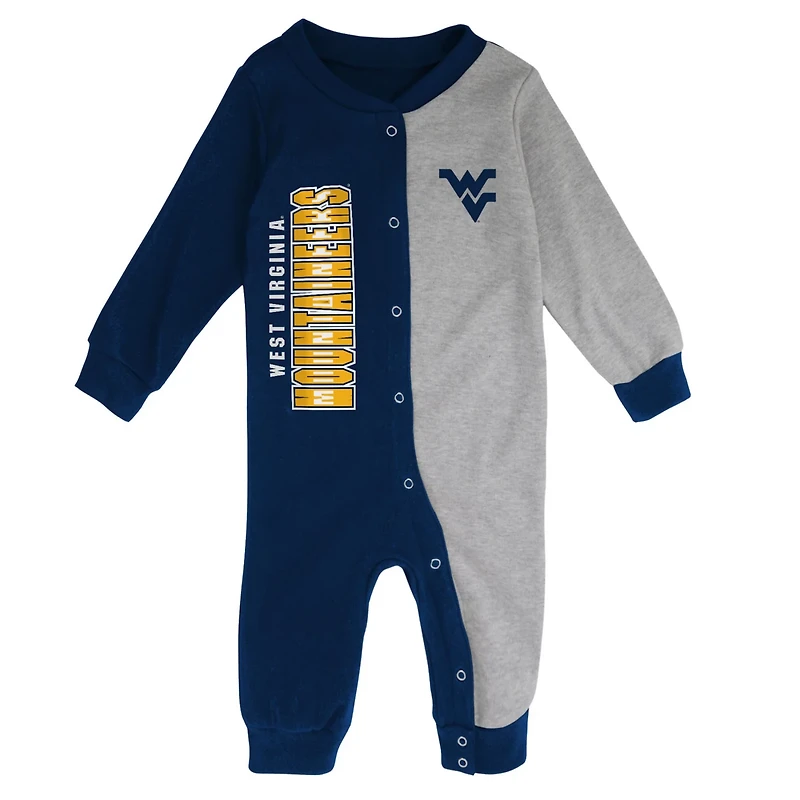 /Heather Gray West Virginia Mountaineers Halftime Two-Tone Sleeper