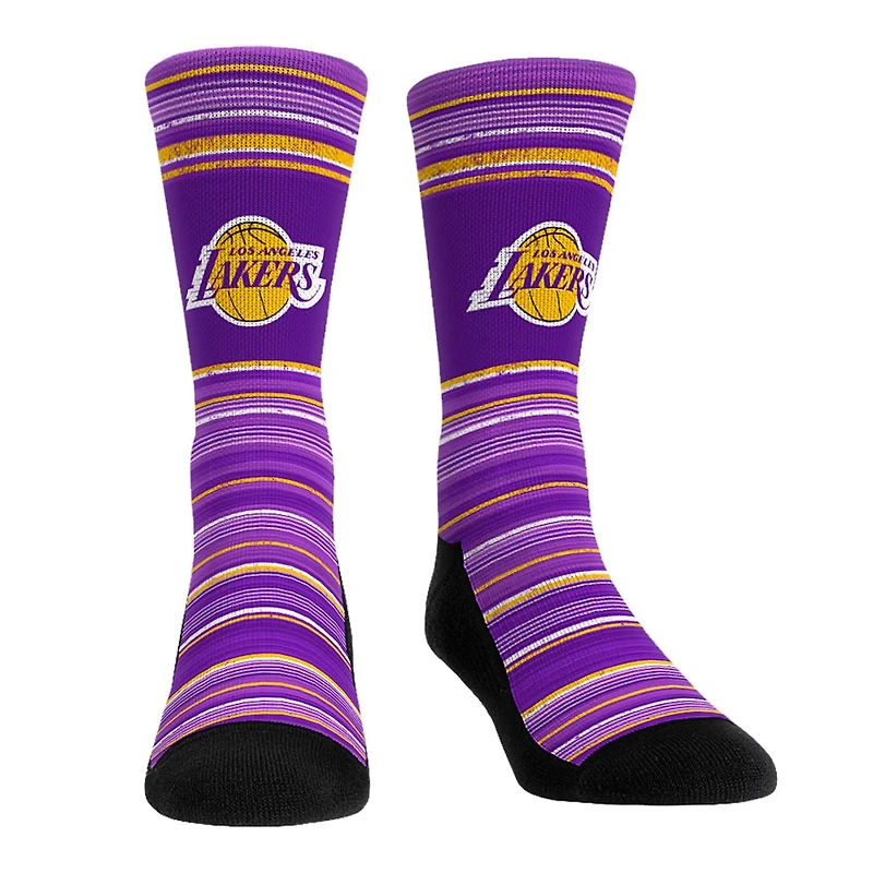Rock Em Socks Los Angeles Lakers Primary Crew Socks  Boxer Briefs Combo Pack