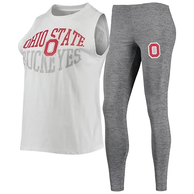 Concepts Sport / Ohio State Buckeyes Tank Top  Leggings Sleep Set