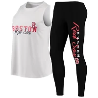 Concepts Sport /Black Boston Red Sox Sonata Tank Top  Leggings Pajama Set