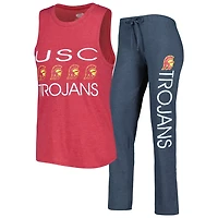 Concepts Sport /Cardinal USC Trojans Tank Top  Pants Sleep Set