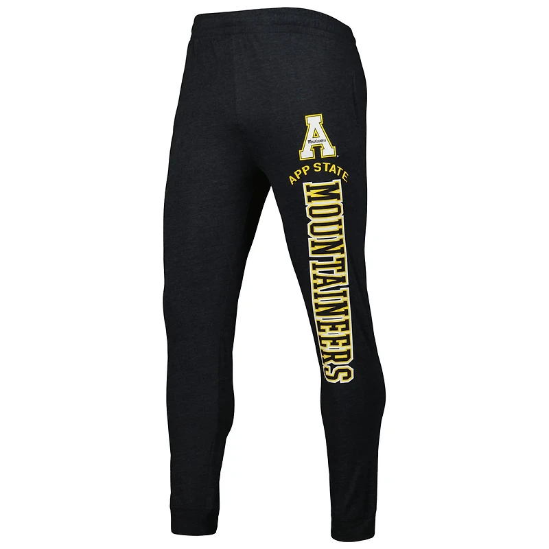 Concepts Sport /Charcoal Appalachian State Mountaineers Meter Pullover Hoodie  Pant Sleep Set