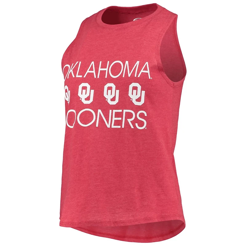 Concepts Sport /Charcoal Oklahoma Sooners Team Tank Top Pants Sleep Set