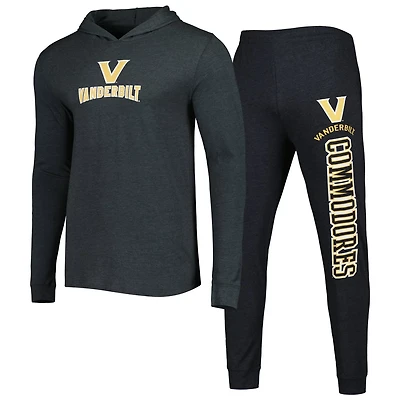Concepts Sport /Charcoal Vanderbilt Commodores Meter Pullover Hoodie  Pant Sleep Set