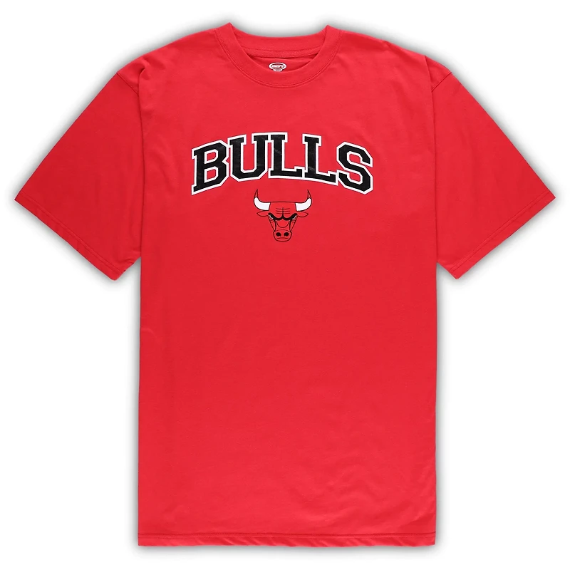 Concepts Sport /Heather Gray Chicago Bulls Big  Tall T-Shirt and Pajama Pants Sleep Set