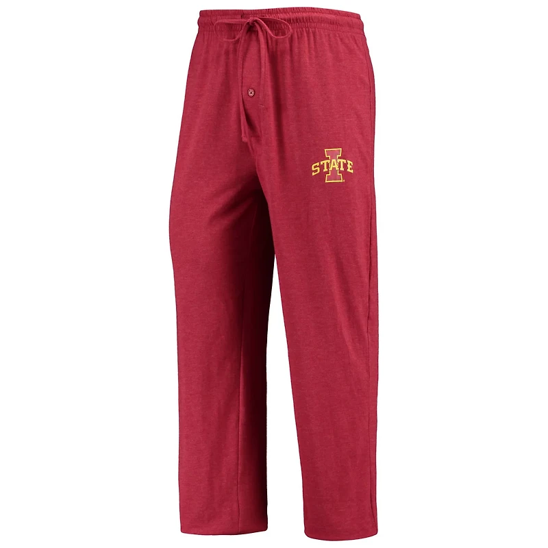 Concepts Sport /Heathered Charcoal Iowa State Cyclones Meter Long Sleeve T-Shirt Pants Sleep Set