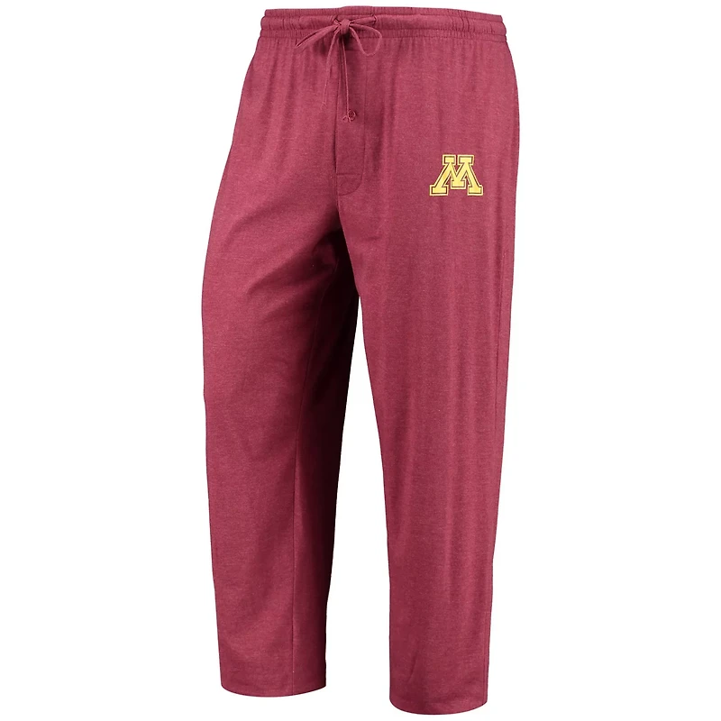 Concepts Sport /Heathered Charcoal Minnesota Golden Gophers Meter Long Sleeve T-Shirt  Pants Sleep Set