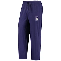 Concepts Sport /Heathered Charcoal Northwestern Wildcats Meter Long Sleeve T-Shirt  Pants Sleep Set