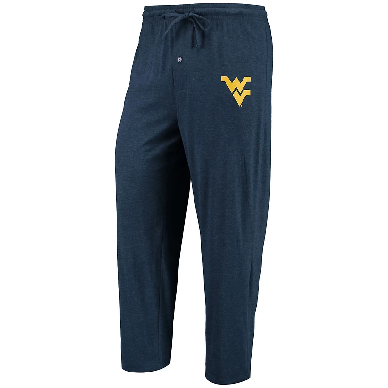 Concepts Sport /Heathered Charcoal West Virginia Mountaineers Meter Long Sleeve T-Shirt  Pants Sleep Set