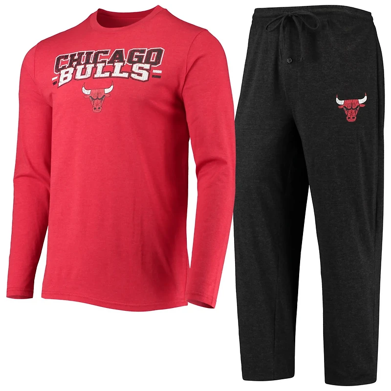 Concepts Sport /Red Chicago Bulls Long Sleeve T-Shirt  Pants Sleep Set