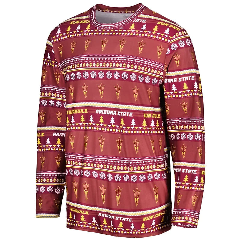 Concepts Sport Arizona State Sun Devils Swivel Long Sleeve T-Shirt  Pants Sleep Set