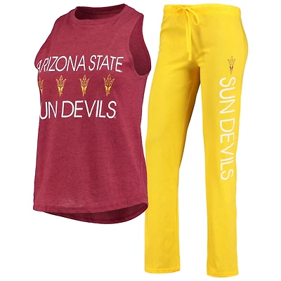 Concepts Sport Arizona State Sun Devils Team Tank Top  Pants Sleep Set