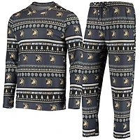 Concepts Sport Army Knights Ugly Sweater Knit Long Sleeve Top and Pant Set