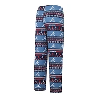 Concepts Sport Atlanta Braves Knit Ugly Sweater Long Sleeve Top  Pants Set