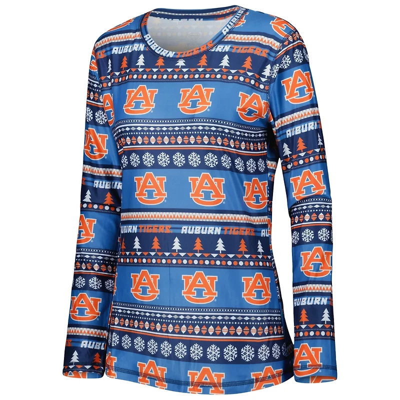 Concepts Sport Auburn Tigers Holiday Long Sleeve T-Shirt and Pants Sleep Set