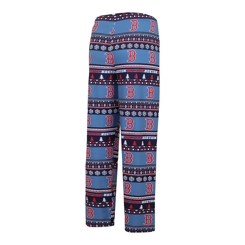 Concepts Sport Boston Red Sox Knit Ugly Sweater Long Sleeve Top  Pants Set