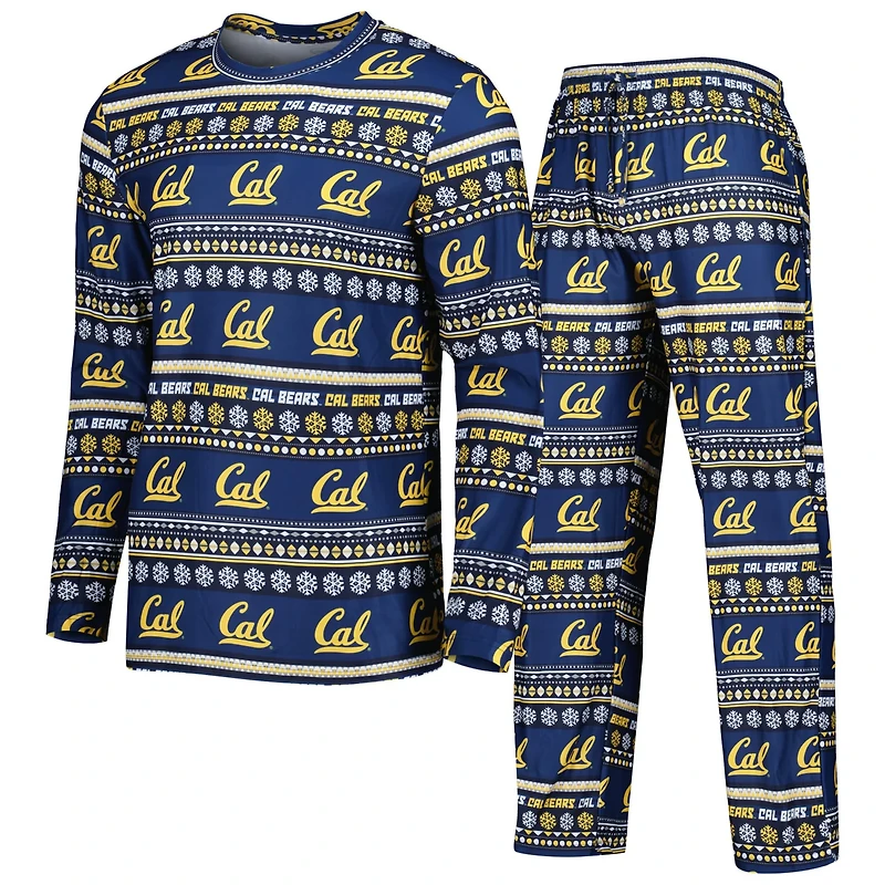 Concepts Sport Cal Bears Swivel Long Sleeve T-Shirt Pants Sleep Set