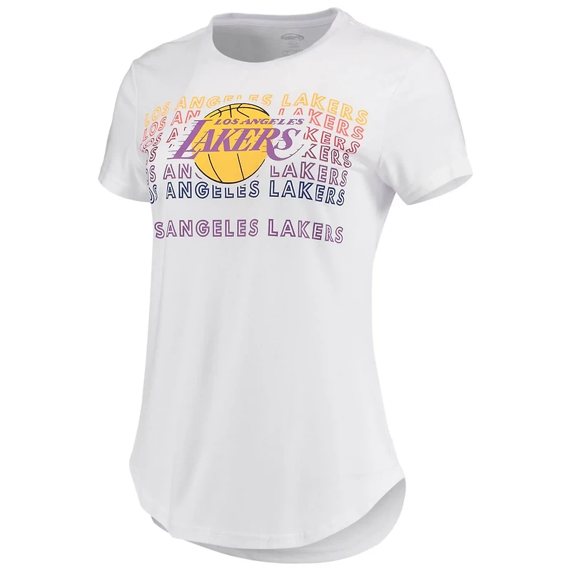 Concepts Sport /Charcoal Los Angeles Lakers Sonata T-Shirt  Leggings Set