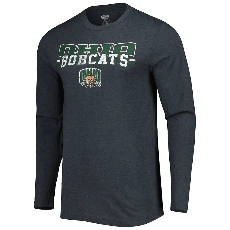 Concepts Sport Charcoal Ohio Bobcats Meter Long Sleeve T-Shirt  Pants Sleep Set