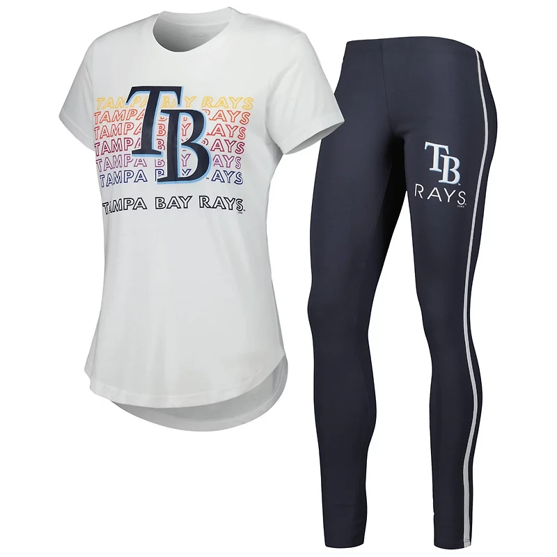 Concepts Sport Charcoal Tampa Bay Rays Sonata T-Shirt  Leggings Sleep Set