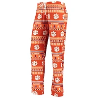 Concepts Sport Clemson Tigers Holiday Long Sleeve T-Shirt  Pants Sleep Set