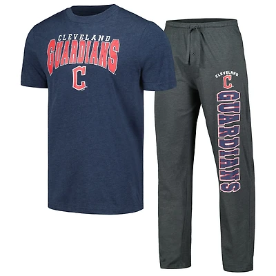 Concepts Sport Cleveland Guardians Meter T-Shirt  Pants Sleep Set