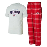 Concepts Sport Fresno State Bulldogs T-Shirt  Pants Sleep Set
