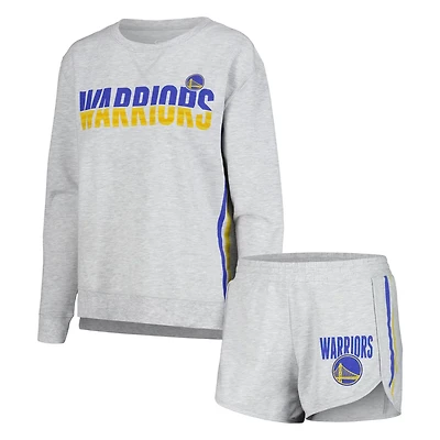 Concepts Sport Golden State Warriors Cedar Long Sleeve T-Shirt  Shorts Sleep Set