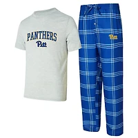 Concepts Sport Gray Pitt Panthers T-Shirt  Pants Sleep Set