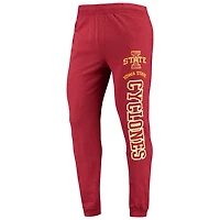 Concepts Sport Heather Charcoal Iowa State Cyclones Meter Long Sleeve Hoodie Top  Jogger Pajama Set