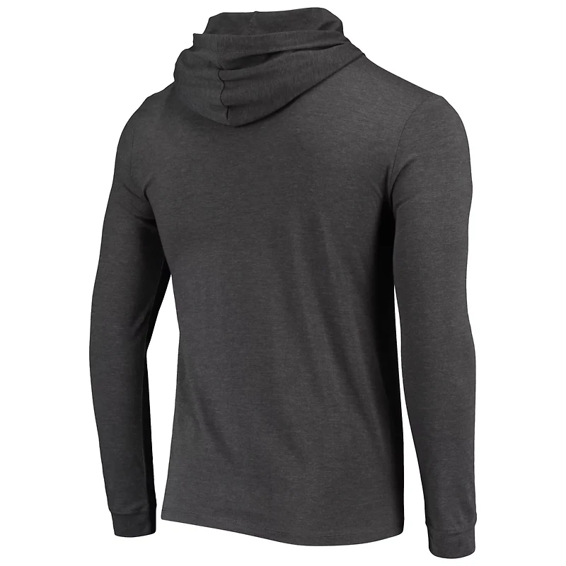 Concepts Sport Heather Charcoal Kansas Jayhawks Meter Long Sleeve Hoodie T-Shirt  Jogger Pajama Set