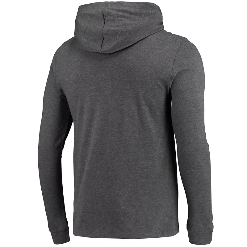 Concepts Sport Heather Charcoal Midshipmen Meter Long Sleeve Hoodie T-Shirt  Jogger Pajama Set